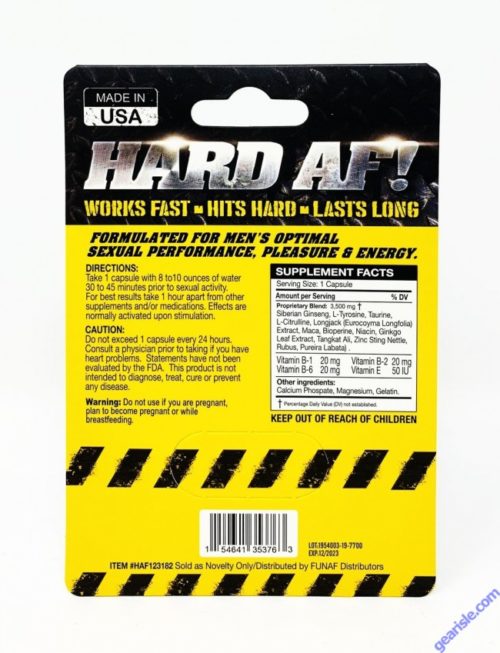 Hard AF Male Enhancement Pill